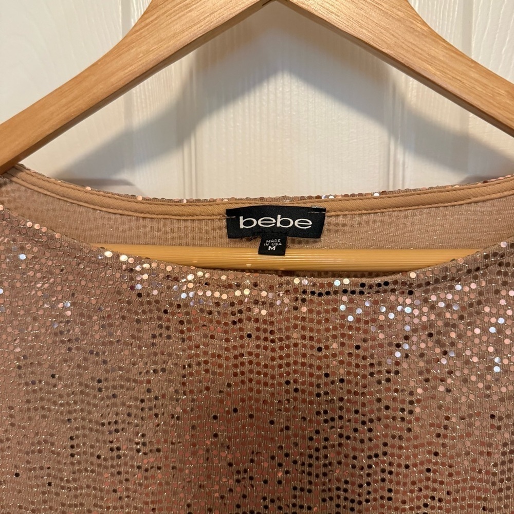NWT bebe Shift Disco Dot Mini Dress - Picture 2 of 10